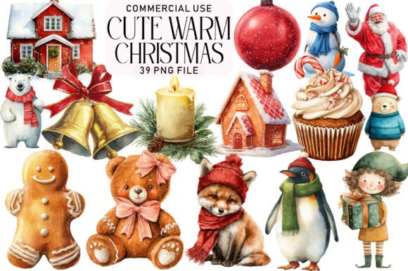 Download Cute Warm Christmas Clipart - Christmas clipart Collection