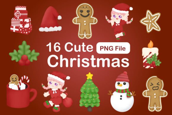 Download Cute Christmas Clipart Bundle - Christmas clipart Collection