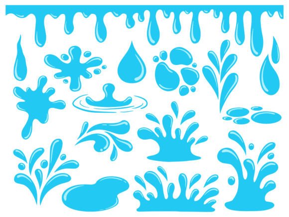 Download Water Splash Element Background - Premium Resources