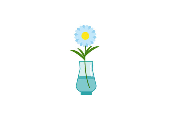 Download Spring Blue Flowers in Vase Flat Icons - Flow Collection