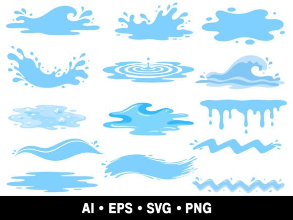 Download Water Splash SVG PNG Clipart Bundle - Premium Resources