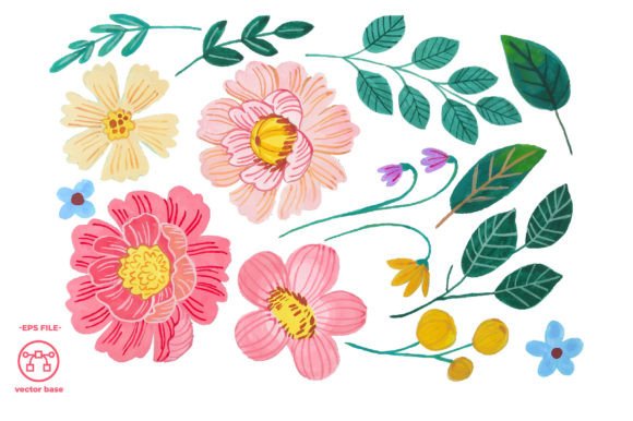 Download Watercolor Flower Elements - Premium Resources