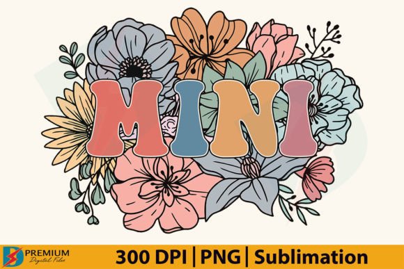 Download Retro Floral Mini PNG,Mama Flower Design - Flow Collection