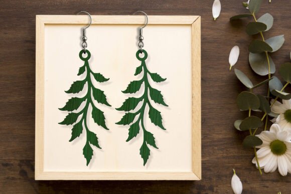 Download Laser Cut Flowers Leaves Earring SVG - Flow Collection